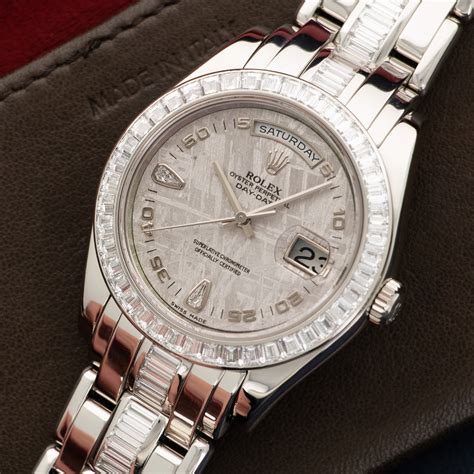 rolex platinum masterpiece with diamonds.